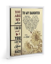 You Are My Sunshine - Lovely Gift For Daughter Floating Framed Canvas Prints White tile