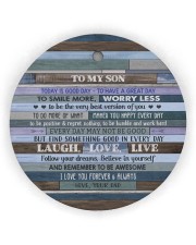 BELIEVE IN YOURSELF - LOVELY GIFT FOR SON Circle ornament - single (wood) thumbnail
