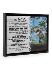 How Spceial You Are To Me - Amazing Gift For Son Floating Framed Canvas Prints Black tile