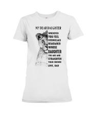 Straighten Your Crown - Best Gift For Daughter Premium Fit Ladies Tee tile