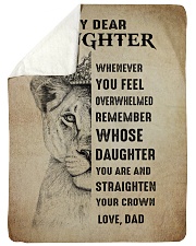 Straighten Your Crown - Best Gift For Daughter Sherpa Fleece Blanket tile