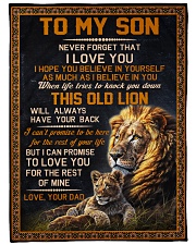 I Love You - To Son From Dad Large Fleece Blanket - 60" x 80" front