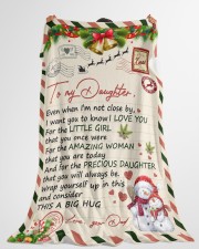 I Love You - Lovely Gift For Daughter Large Fleece Blanket - 60" x 80" aos-coral-fleece-blanket-60x80-lifestyle-front-10