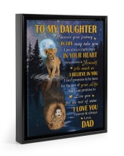 I Believe In You - Best Gift For Daughter Floating Framed Canvas Prints Black tile