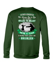 Father & Daughter Not Always Eye To Eye But Always Heart To Heart Crewneck Sweatshirt tile