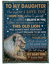My Baby Girl - Best Gift For Daughter Large Fleece Blanket - 60" x 80" front