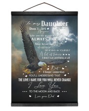 BELIEVING IN YOURSELF - TO DAUGHTER FROM DAD 12x16 Black Hanging Canvas thumbnail