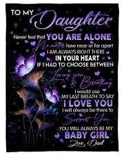 I LOVE YOU - LOVELY GIFT FOR DAUGHTER FROM DAD Fleece Blanket tile