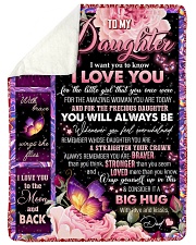 YOU ARE MY SUNSHINE - TO DAUGHTER FROM DAD Large Sherpa Fleece Blanket - 60" x 80" thumbnail
