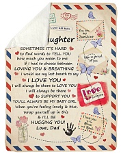 I LOVE YOU - SPECIAL GIFT FOR DAUGHTER FROM DAD Sherpa Fleece Blanket tile