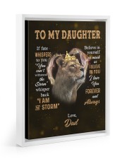 I Love You Forever And Always - Speical Gift For Daughter Floating Framed Canvas Prints White tile