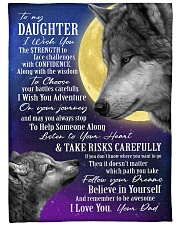 I WISH YOU ADVENTURE ON YOUR JOURNEY Large Fleece Blanket - 60" x 80" front