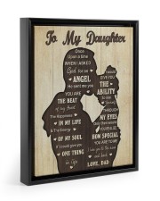 How Special You Are To Me - Lovely Gift For Daughter Floating Framed Canvas Prints Black tile