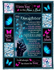 I LOVE YOU TO THE MOON AND BACK Large Fleece Blanket - 60" x 80" front
