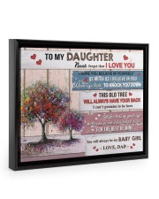 I Believe In You - Amazing Gift For Daughter Floating Framed Canvas Prints Black tile