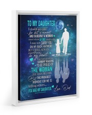 Carry You In My Heart - Best Gift For Daughter Floating Framed Canvas Prints White tile