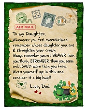 Remember Whose Daughter You Are & Straighten Your Crown - Lovely Gift For Daughter Fleece Blanket tile
