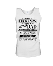 I AM A LUCKY SON Unisex Tank tile