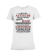 IF YOU MESS WITH ME - TO DAUGHTER FROM DAD Premium Fit Ladies Tee tile