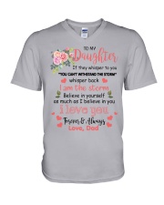 BELIEVE IN YOURSELF - LOVELY GIFT FOR DAUGHTER V-Neck T-Shirt tile