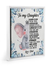 Loved More Than You Know - Best Gift For Daughter Floating Framed Canvas Prints White tile