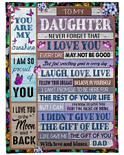 YOU ARE MY SUNSHINE - BEST GIFT FOR DAUGHTER Large Fleece Blanket - 60" x 80" front