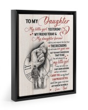 The Decisions - Best Gift For Daughter Floating Framed Canvas Prints Black tile
