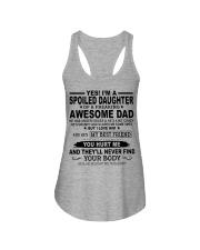 YES I'M A SPOILED DAUGHTER Ladies Flowy Tank tile