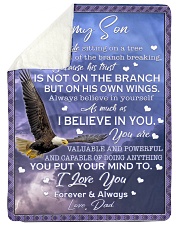AS MUCH AS I BELIEVE IN YOU Sherpa Fleece Blanket tile