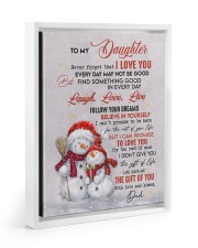FOLLOW YOUR DREAMS - BEST GIFT FOR DAUGHTER Floating Framed Canvas Prints White tile