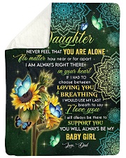 NEVER FEEL THAT YOU ARE ALONE Sherpa Fleece Blanket tile