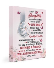 Always Keep Me In Your Heart - Lovely Gift For Daughter 11x14 Gallery Wrapped Canvas Prints front