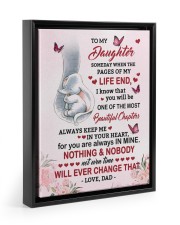 Always Keep Me In Your Heart - Lovely Gift For Daughter Floating Framed Canvas Prints Black tile