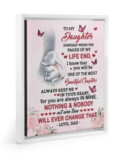 Always Keep Me In Your Heart - Lovely Gift For Daughter Floating Framed Canvas Prints White tile