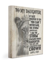 I AM THE STORM - TO DAUGHTER FROM DAD 11x14 Gallery Wrapped Canvas Prints front