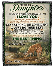 Just Do Your Best - Lovely Gift For Daughter Fleece Blanket tile
