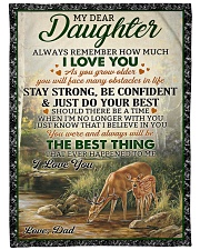 Just Do Your Best - Lovely Gift For Daughter Large Fleece Blanket - 60" x 80" front