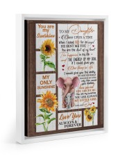 You Are My Sunshine - Best Gift For Daughter Floating Framed Canvas Prints White tile