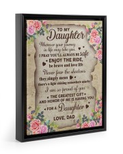 I Am So Proud Of You - Lovely Gift For Daughter Floating Framed Canvas Prints Black tile