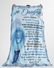 How Much I Love You - Amazing Gift For Daughter Large Fleece Blanket - 60" x 80" aos-coral-fleece-blanket-60x80-lifestyle-front-10