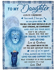 How Much I Love You - Amazing Gift For Daughter Large Fleece Blanket - 60" x 80" front