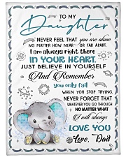 NEVER FEEL THAT YOU ARE ALONE Large Fleece Blanket - 60" x 80" front