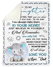 NEVER FEEL THAT YOU ARE ALONE Large Sherpa Fleece Blanket - 60" x 80" thumbnail