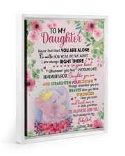I'll ALways Be With You - Lovely Gift For Daughter Floating Framed Canvas Prints White tile