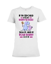 LIKED IT TOLD DADDY Premium Fit Ladies Tee tile