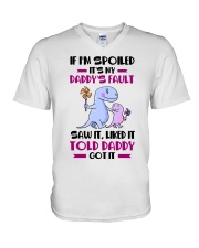 LIKED IT TOLD DADDY V-Neck T-Shirt tile