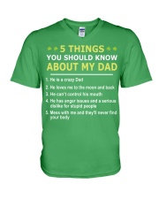 5 Things You Should Know About My Dad V-Neck T-Shirt tile