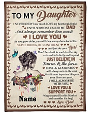 I Love You - Lovely Gift For Daughter Large Fleece Blanket - 60" x 80" front