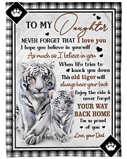 This Old Tiger Will Always Have Your Back - Lovely Gift For Daughter Large Fleece Blanket - 60" x 80" front