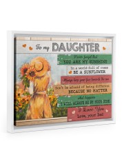 You Are My Sinshine - Lovely Gift For Daughter Floating Framed Canvas Prints White tile
